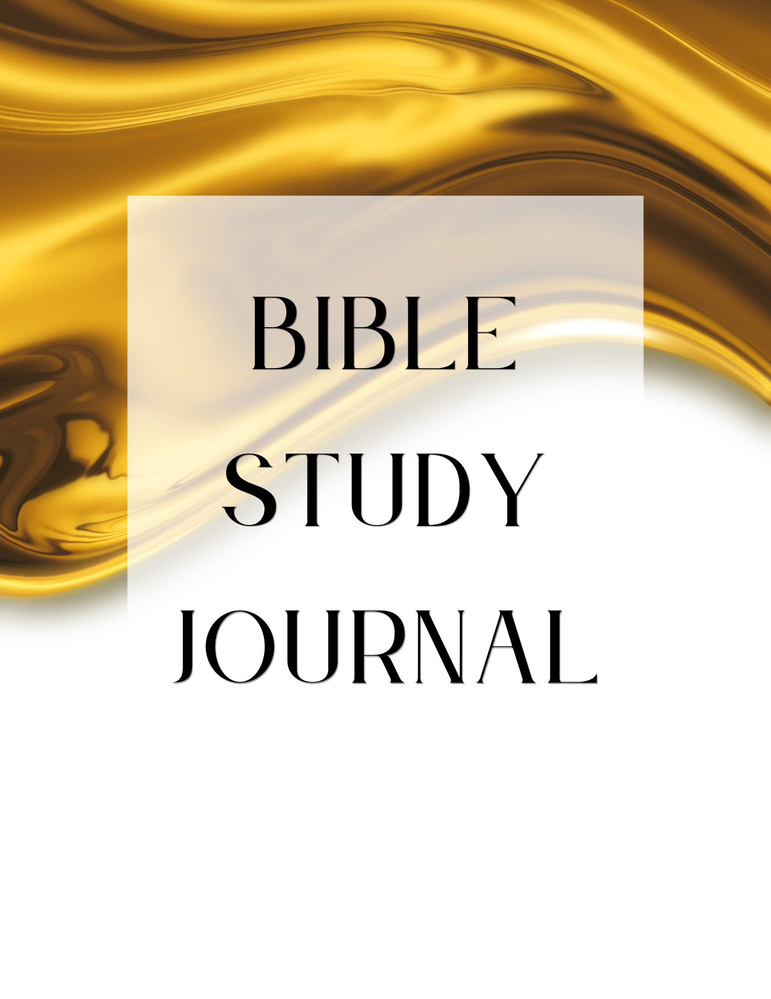 Bible Study Journal